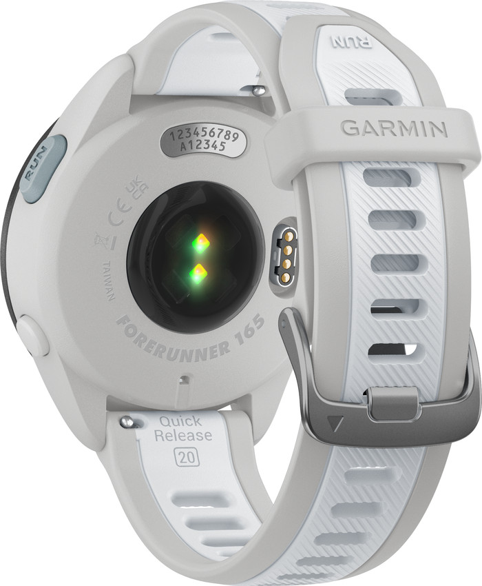 Garmin Forerunner 165 Music Gray/White back
