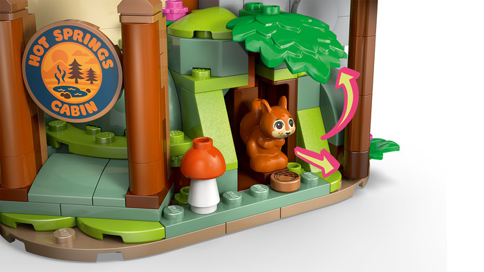 LEGO Friends Cozy Fall Forest Cabin 42705 product in use