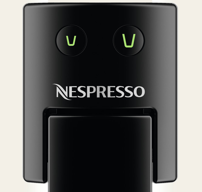 De'Longhi Nespresso Essenza Mini EN85.W + Pierre Milk Frother detail