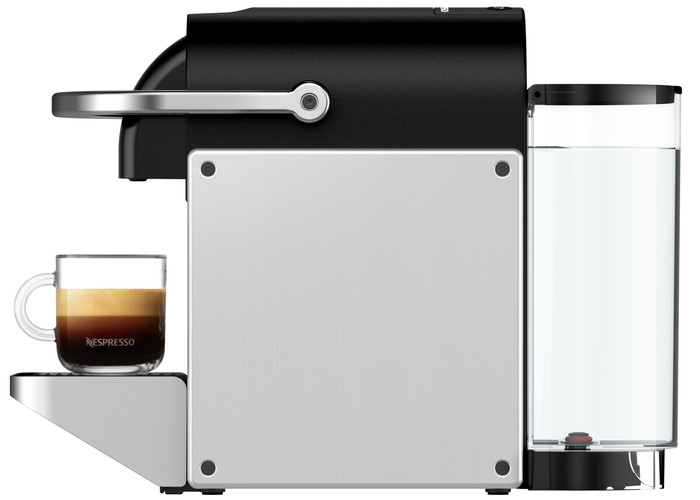 De'Longhi Nespresso Pixie EN127.S + Pierre Milk Frother right side