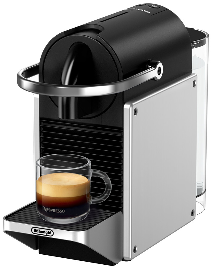 De'Longhi Nespresso Pixie EN127.S + Pierre Milk Frother right side