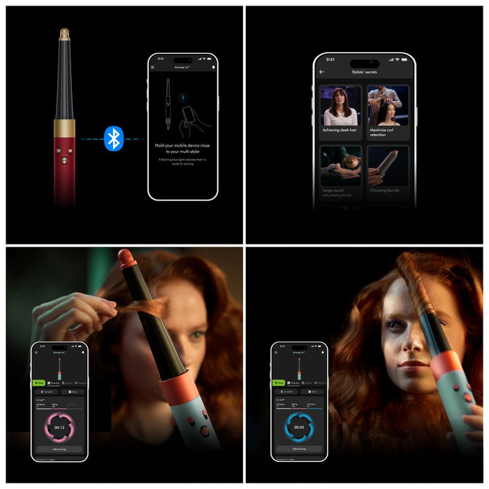 Dyson Airwrap i.d. Curly + Coily Samtrot/Gold visueller lieferant