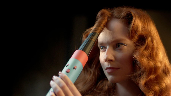 Dyson Airwrap i.d. Curly + Coily Samtrot/Gold visueller lieferant