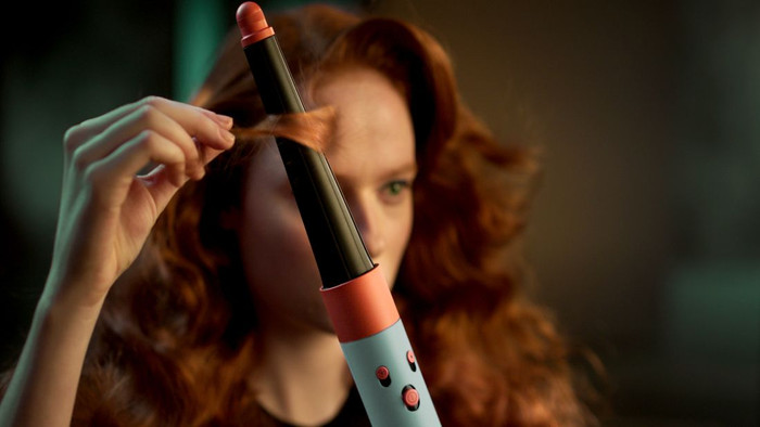 Dyson Airwrap i.d. Curly + Coily Samtrot/Gold visueller lieferant