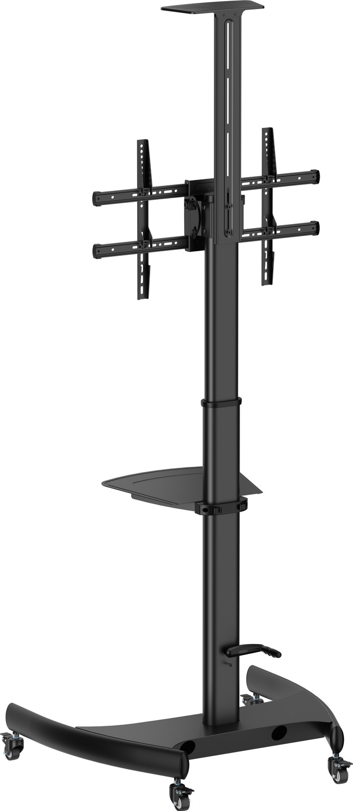 BlueBuilt Verstellbarer Mobiler TV-Ständer 37-70 Zoll linke seite