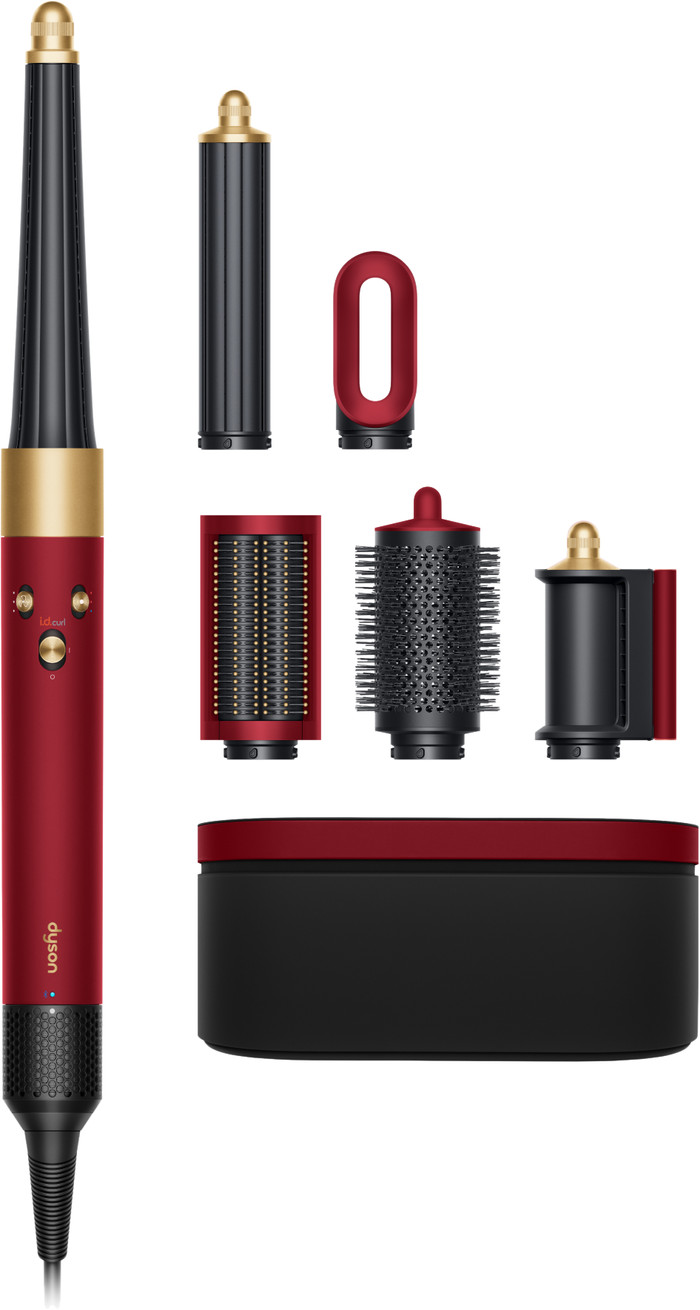 Dyson Airwrap i.d. Straight + Wavy Red Velvet/Gold Main Image