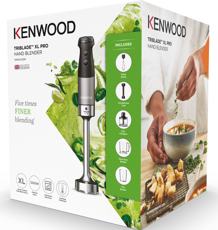 Kenwood HBM80.322BK Triblade XL Pro verpackung