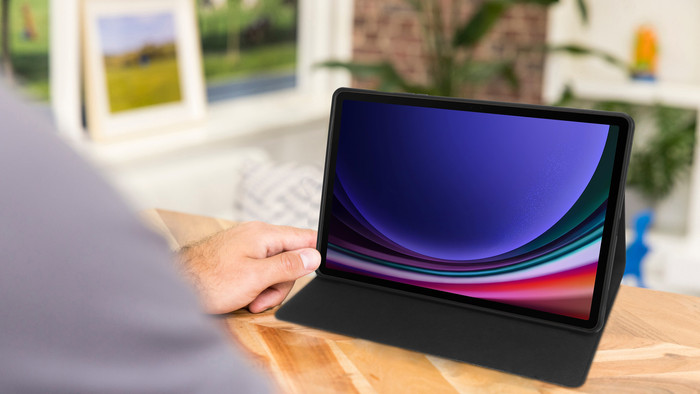 BlueBuilt Samsung Galaxy Tab S9 / S9 FE / S10 FE / S10 Lite Book Case Blau visueller lieferant