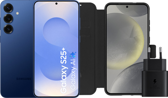 Samsung Galaxy S25 Plus 256GB Dunkelblau 5G + Zubehörset Main Image