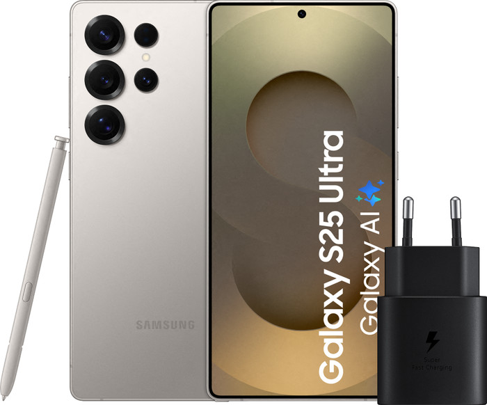 Samsung Galaxy S25 Ultra 512GB Gray 5G + Samsung Charger 25W Black Main Image