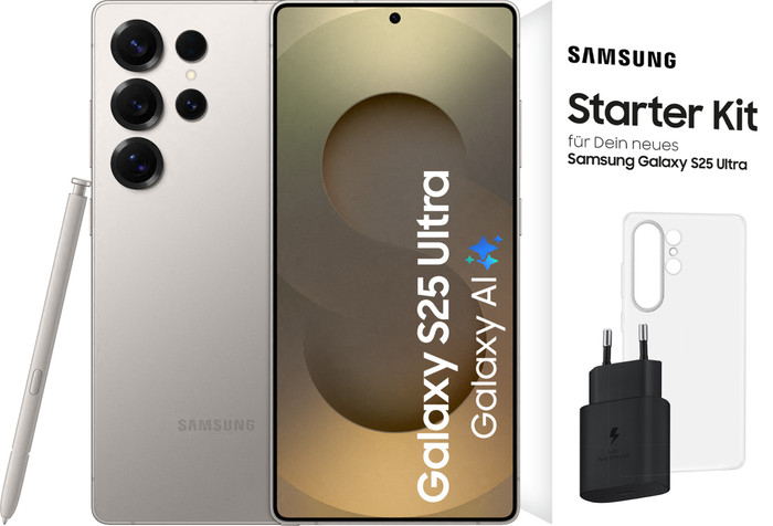 Samsung Galaxy S25 Ultra 256GB Grau 5G + Zubehörset Main Image