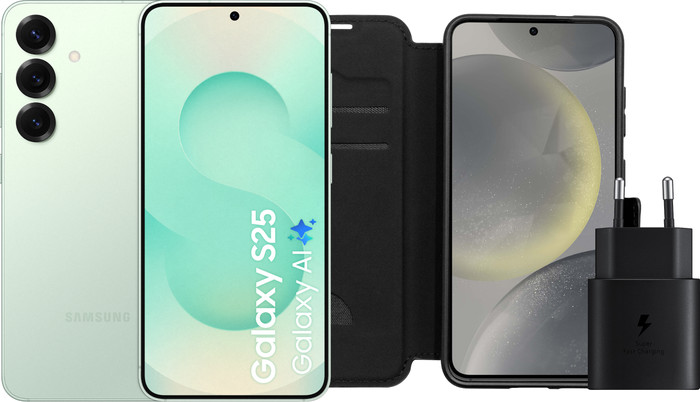 Samsung Galaxy S25 128GB Mint 5G + Accessory Pack Main Image