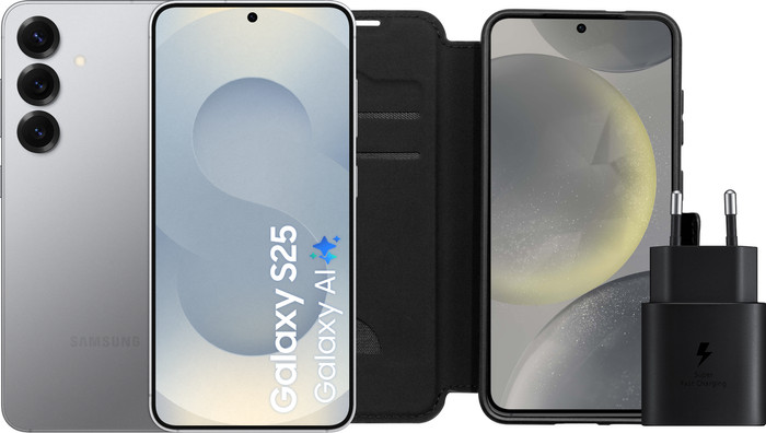 Samsung Galaxy S25 256GB Silver 5G + Accessory Pack Main Image