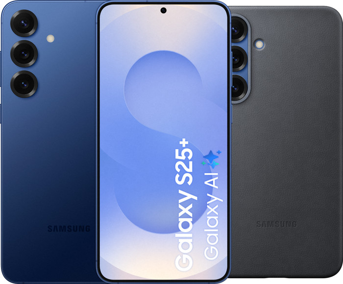Samsung Galaxy S25 Plus 256GB Dunkelblau 5G + Samsung Kindsuit Backcover Schwarz Main Image