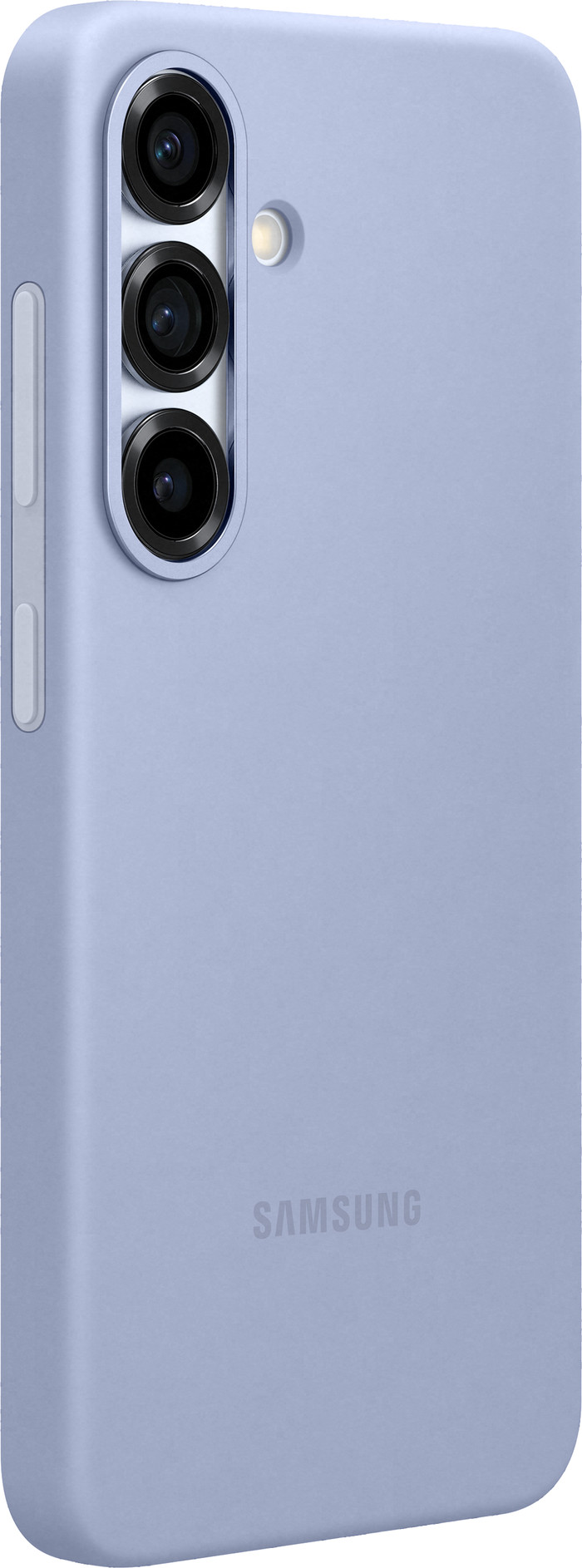 Samsung Galaxy S25 Backcover aus Silikon Hellblau rechte seite