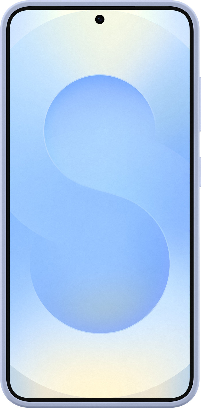 Samsung Galaxy S25 Backcover aus Silikon Hellblau vorne