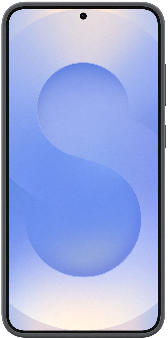 Samsung Galaxy S25 Plus Backcover aus Silikon Schwarz vorne