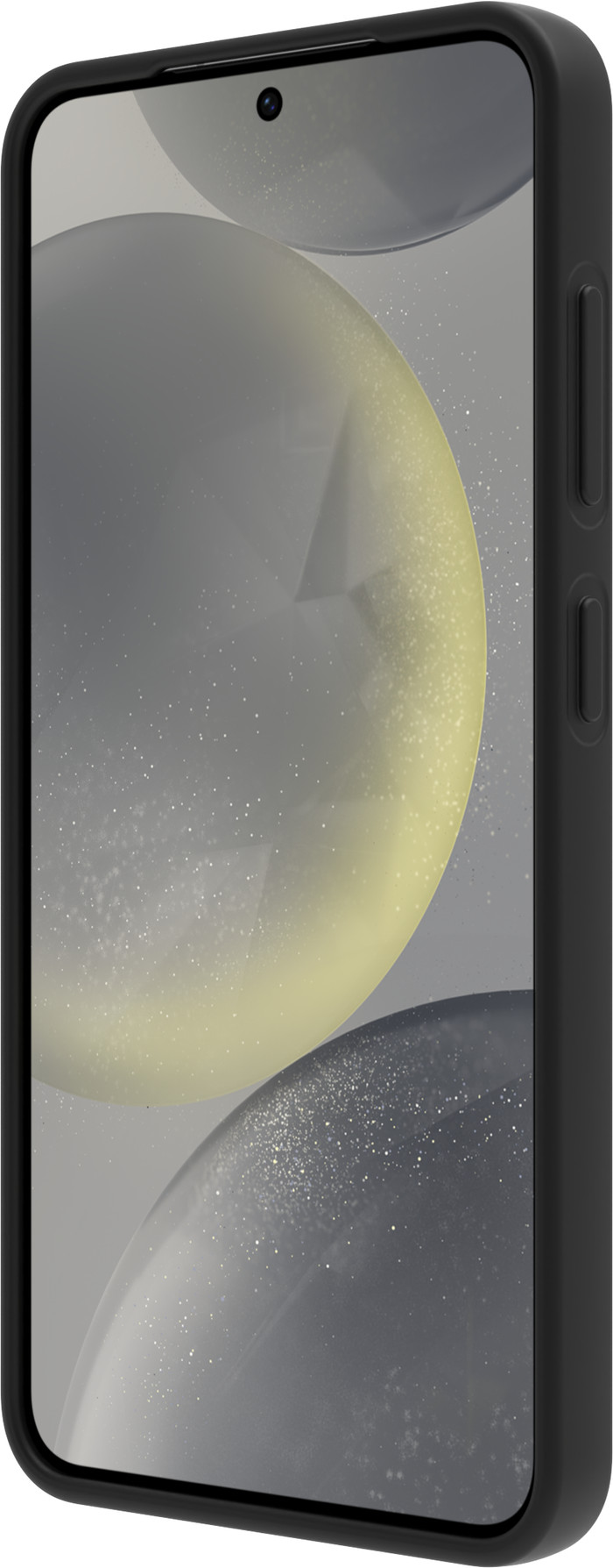 BlueBuilt Samsung Galaxy S25 Back Cover Black + Screen Protector Glass front