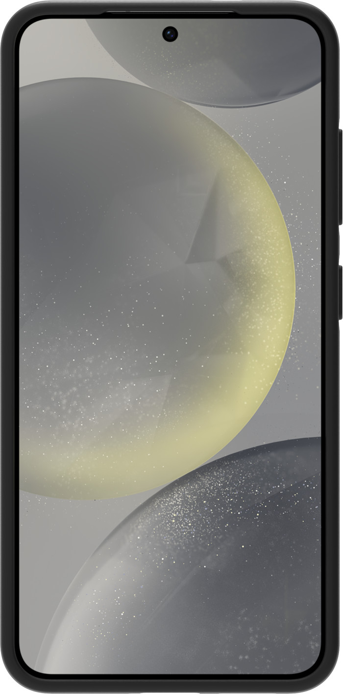 BlueBuilt Samsung Galaxy S25 Back Cover Black + Screen Protector Glass front