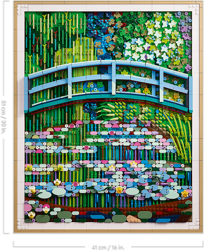 LEGO Art Claude Monet: Brücke über einen Seerosenteich 31220 visueller lieferant