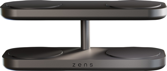 Zens 4-in-1 Wireless Charger 15W with Stand and MagSafe Magnet Black front