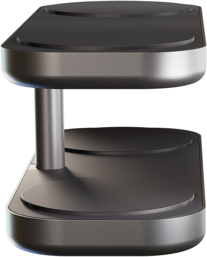 Zens 4-in-1 Wireless Charger 15W with Stand and MagSafe Magnet Black right side