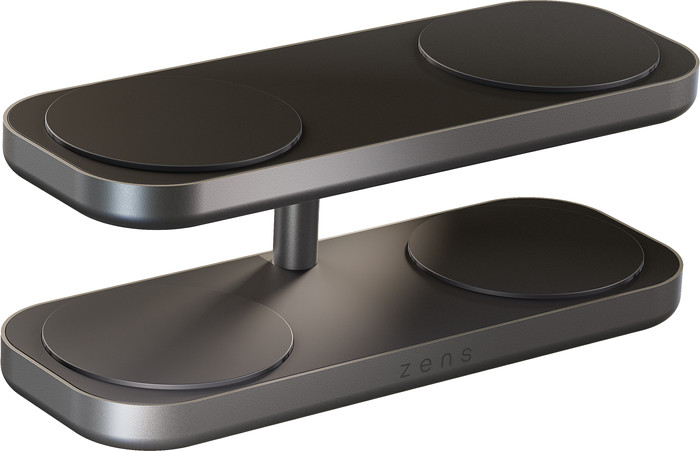 Zens 4-in-1 Wireless Charger 15W with Stand and MagSafe Magnet Black front