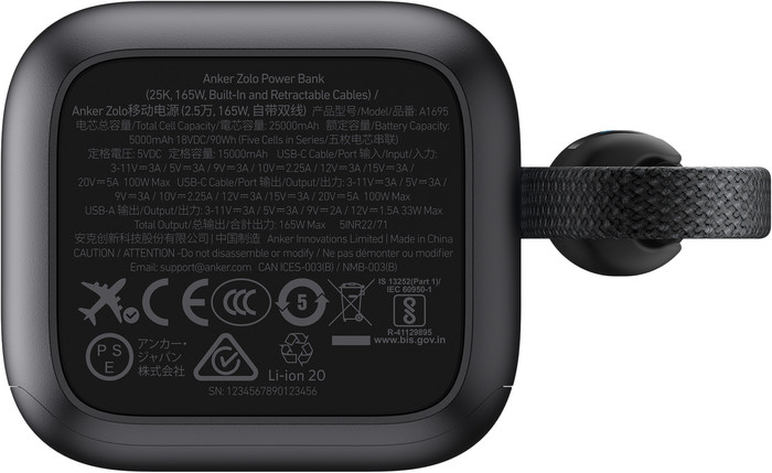 Anker Power Bank 25,000mAh with Fast Charging Black