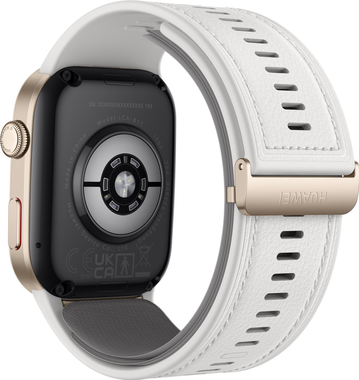 Huawei Watch D2 Gold/Weiß rückseite