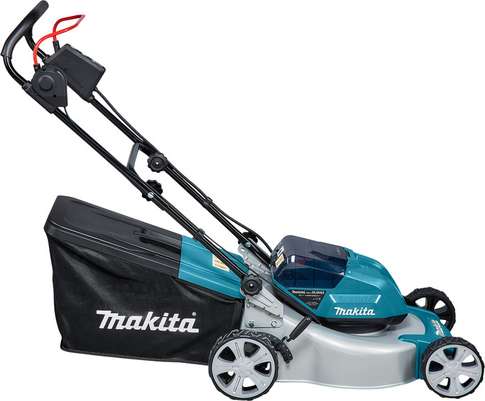Makita DLM463PT with 5.0Ah Battery (2x) + Makita DUH602Z + 5.0Ah 18V Battery (2x) left side