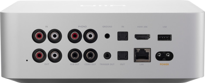 WiiM Ultra Silber rückseite