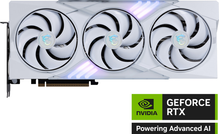 MSI GeForce RTX 5080 GAMING TRIO OC WHITE 16GB vorne