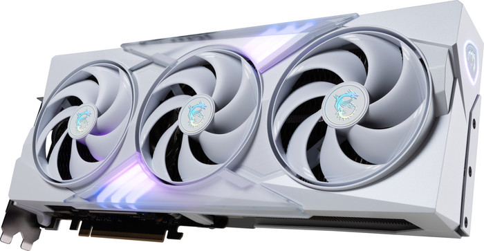 MSI GeForce RTX 5080 GAMING TRIO OC WHITE 16GB rechte seite