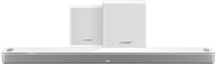 Bose Smart Ultra Soundbar Weiß + Bose Surround-Lautsprecher Weiß Main Image