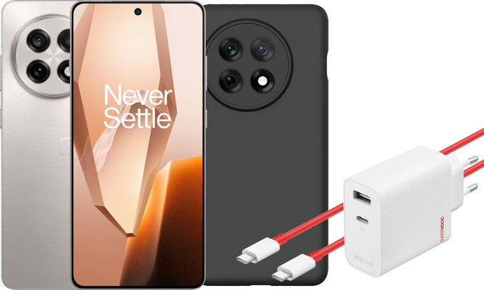 OnePlus 13R 256GB White 5G + Accessory Pack Main Image