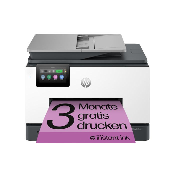 HP OfficeJet Pro 9132e + 1 Satz Reservepatronen linke seite