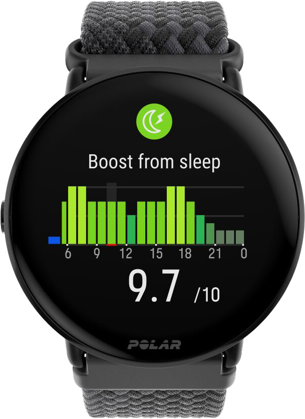 Polar Ignite 3 Schwarz/Grau vorne