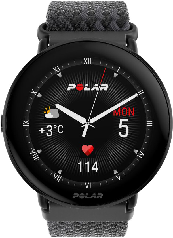 Polar Ignite 3 Schwarz/Grau vorne