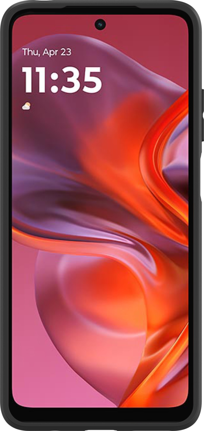 Just in Case Soft Design Motorola Moto E15 Backcover Schwarz vorne