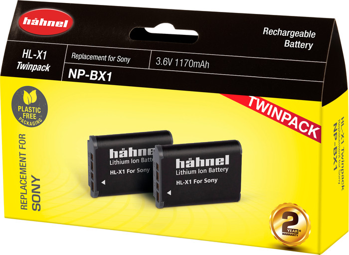 Hähnel HL-X1 (2x) packaging