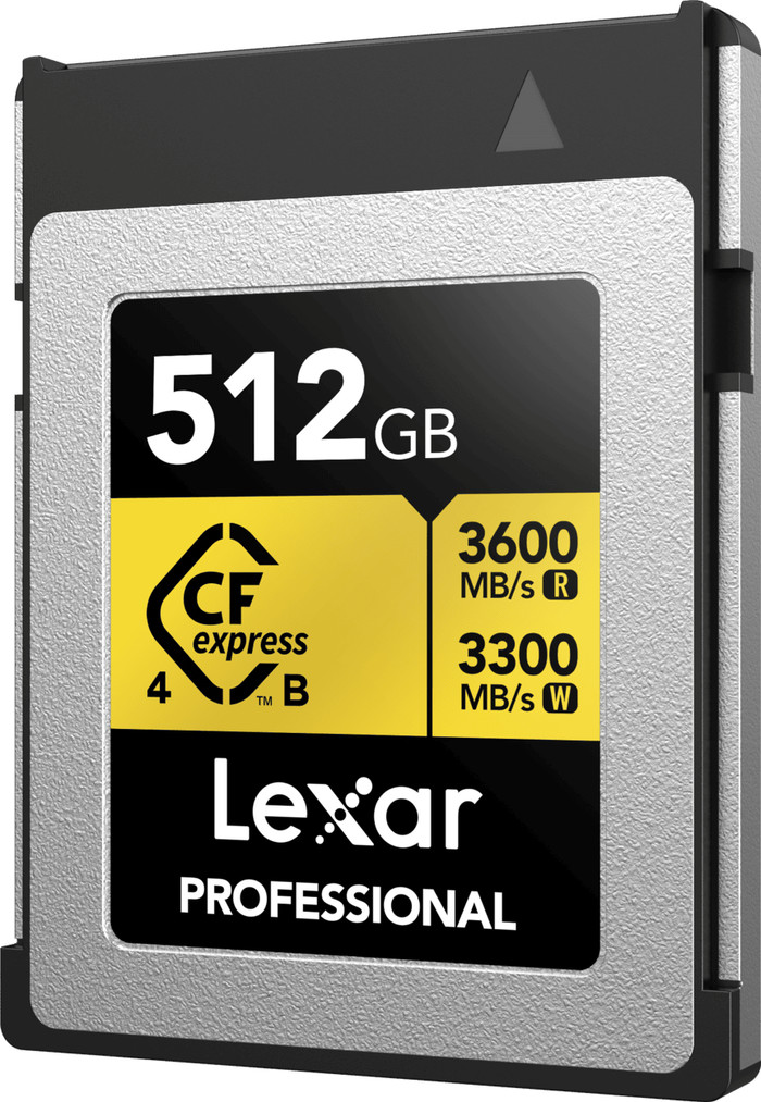 Lexar Professional GOLD 4.0 512GB CFexpress Type B front