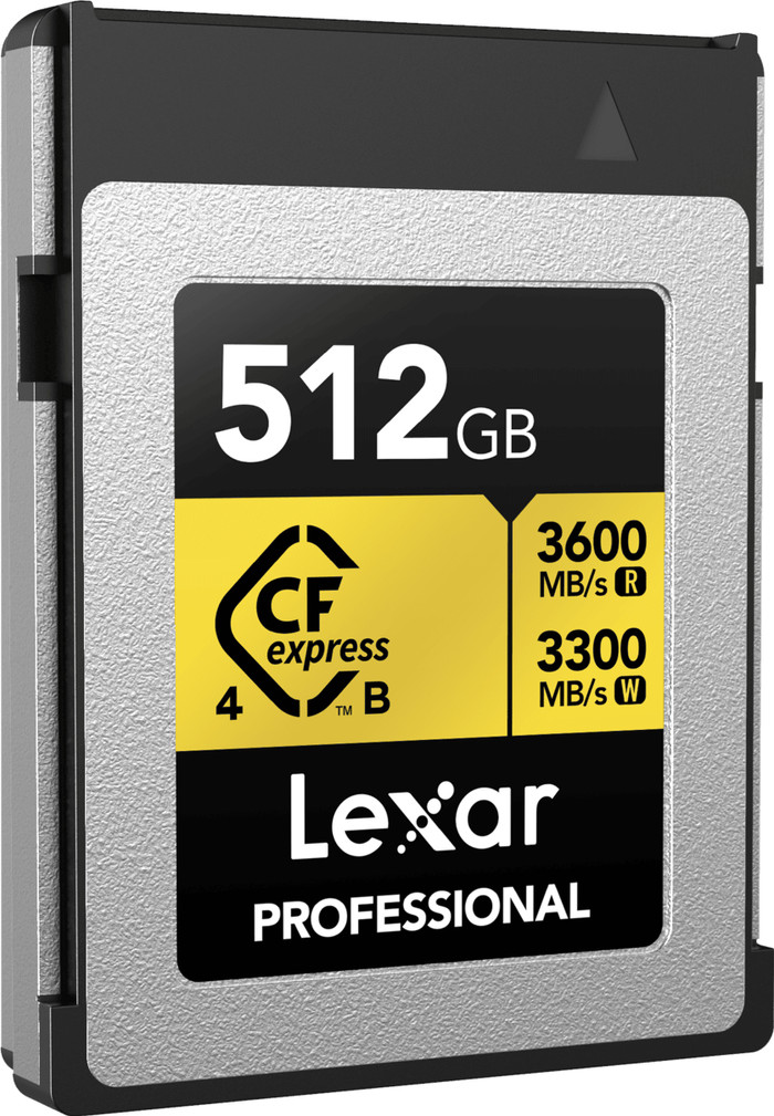 Lexar Professional GOLD 4.0 512GB CFexpress Type B front