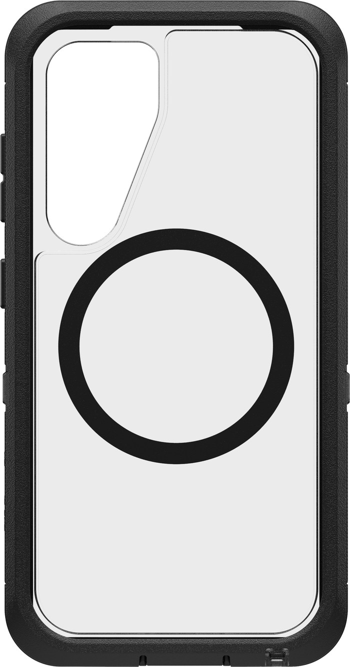 OtterBox Defender Samsung Galaxy S25 Backcover mit Magnet Transparent mit schwarzem Rand Main Image