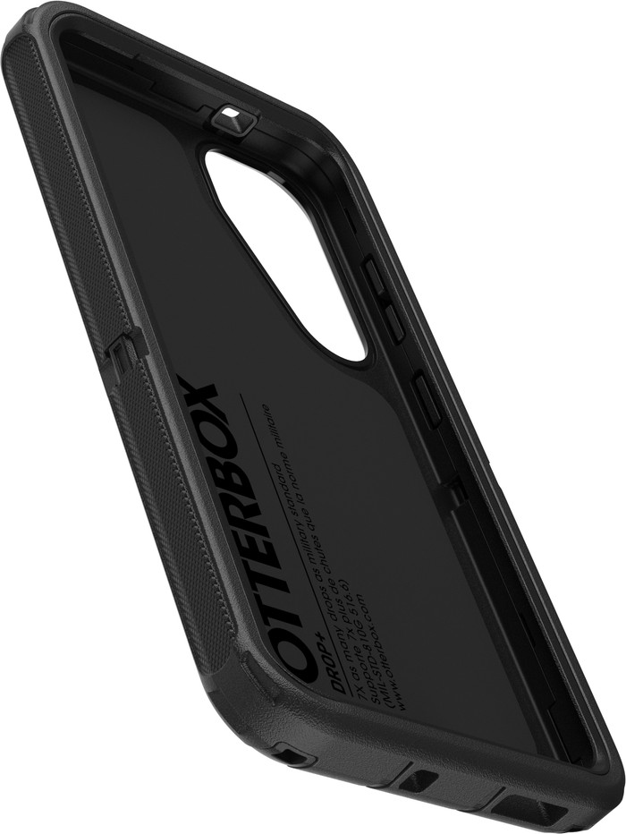 OtterBox Defender Samsung Galaxy S25 Back Cover Black left side