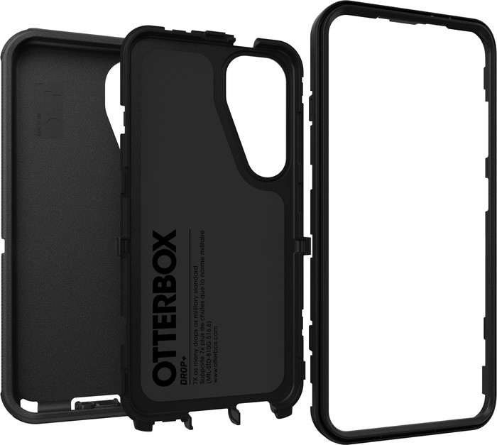OtterBox Defender Samsung Galaxy S25 Back Cover Black front
