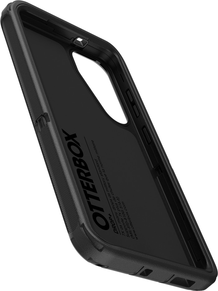 OtterBox Defender Samsung Galaxy S25 Plus Back Cover Black left side