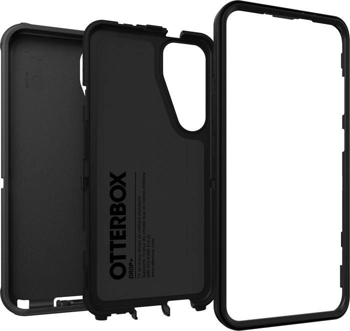 OtterBox Defender Samsung Galaxy S25 Plus Back Cover Black front