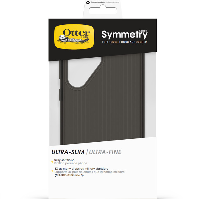 OtterBox Symmetry Soft Touch Samsung Galaxy S25 Ultra Back Cover with Magnet Black packaging