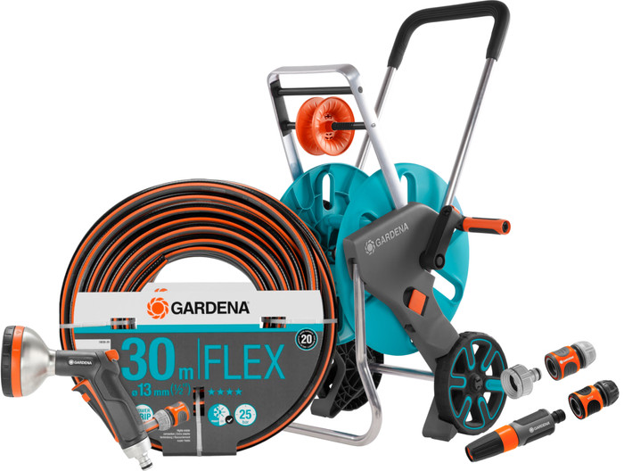 Gardena Comfort FLEX 1/2 30 m CleverRoll M Easy Premium Brauseset Main Image
