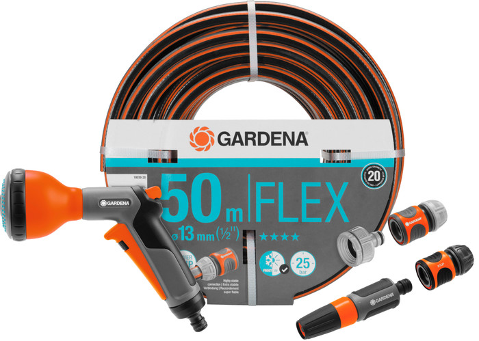 Gardena Comfort FLEX 50 m Classic Brauseset Main Image